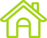 Green house icon design
