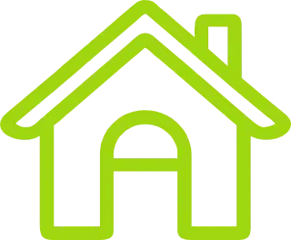 Green house icon design