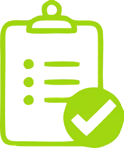 Checklist with a checkmark symbol